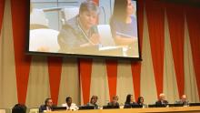 Image of the side event on environmental democracy at HLPF 2018
