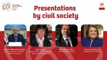Presentations by civil society
