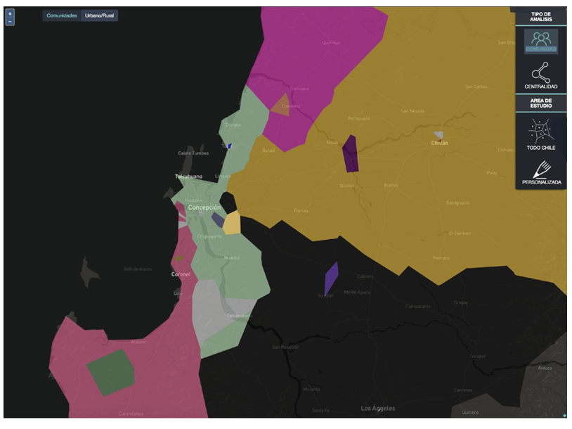 Visualización de la segregación de Concepción 